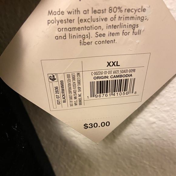 SOFT! 2PAIRS Ava & Viv - Women's High-Rise Velvet Trousers - XXL Black 2X - Picture 4 of 5